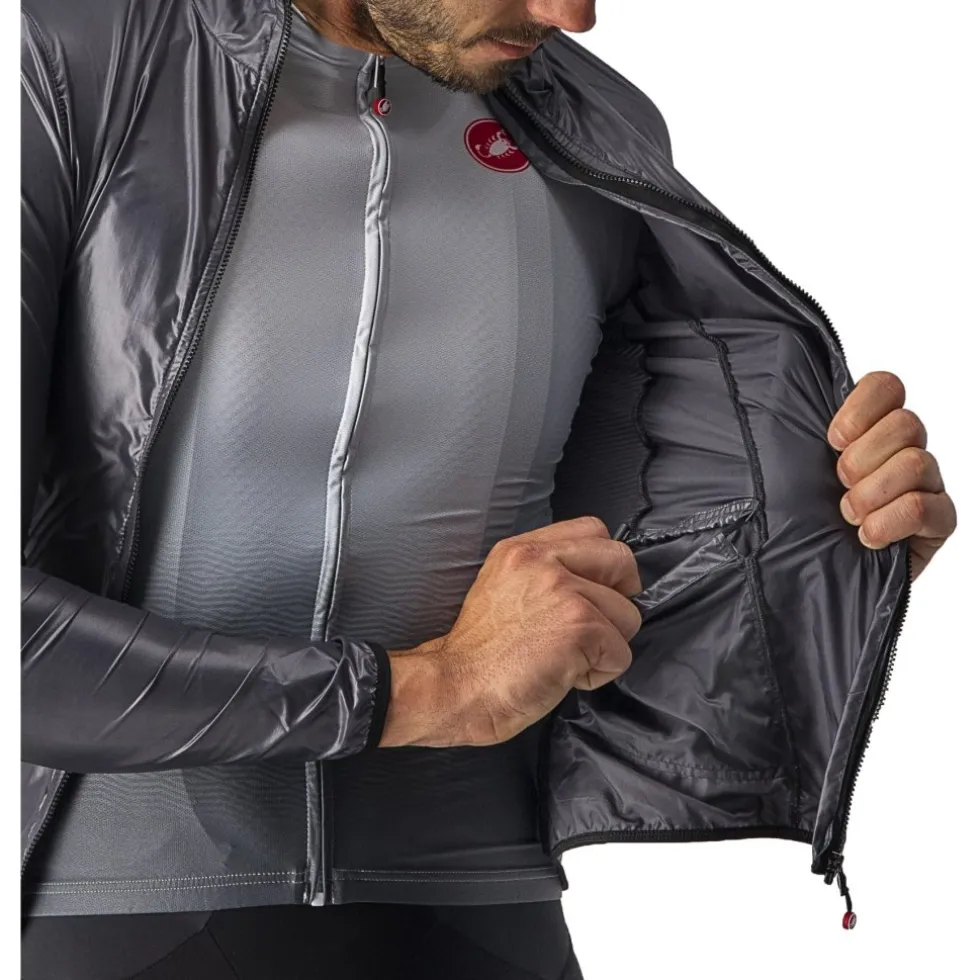 Castelli Aria Shell Jas Heren - dark grey 030