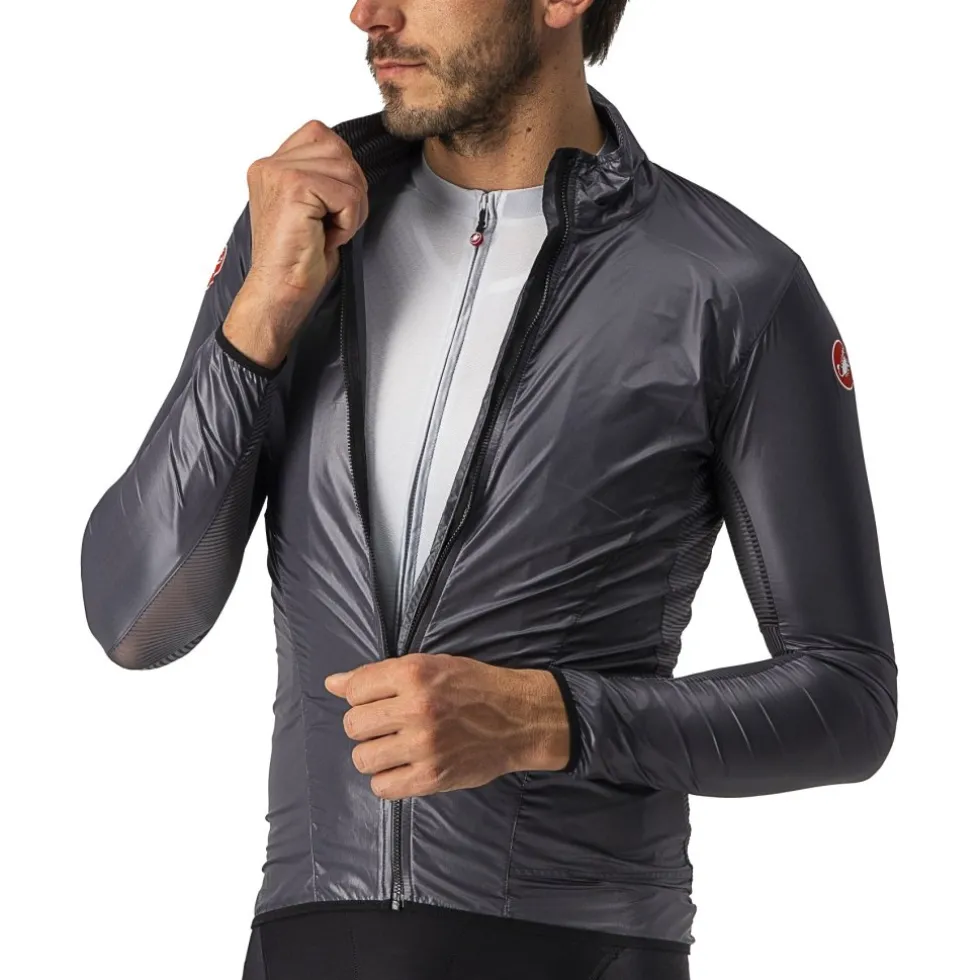 Castelli Aria Shell Jas Heren - dark grey 030