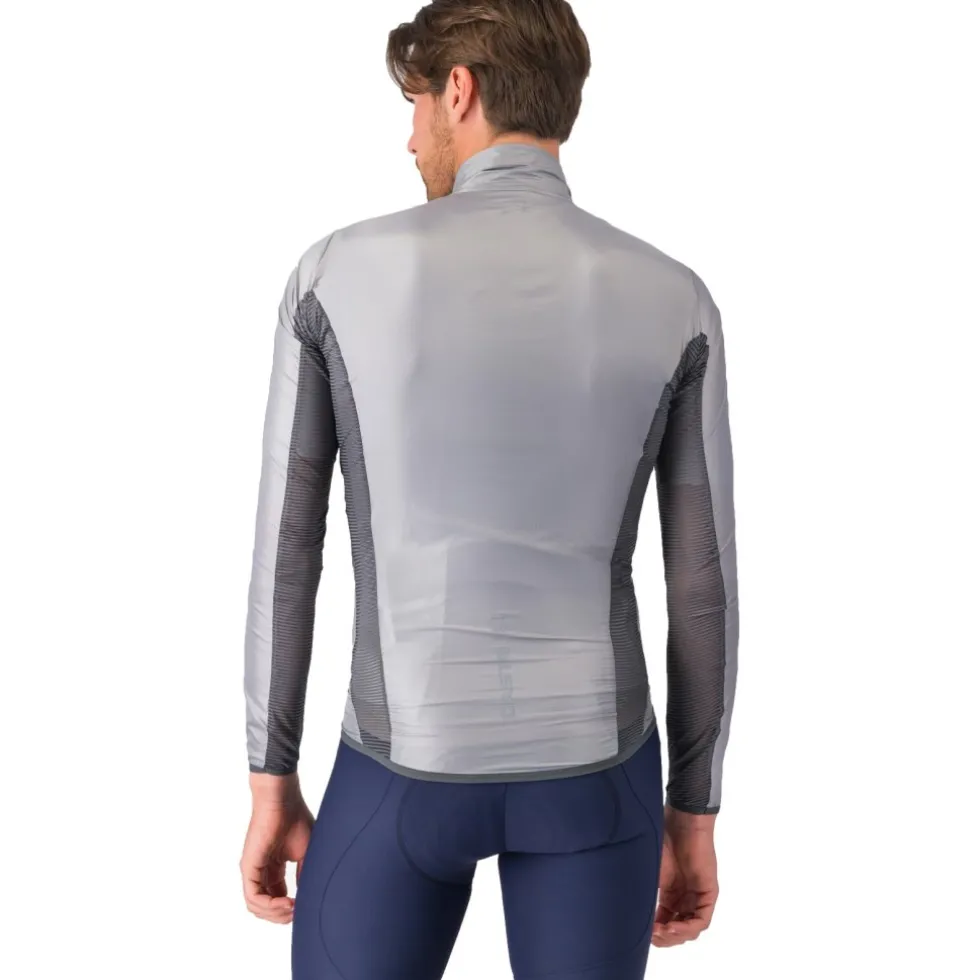 Castelli Aria Shell 2 Jas Heren - silver grey/dark grey 870
