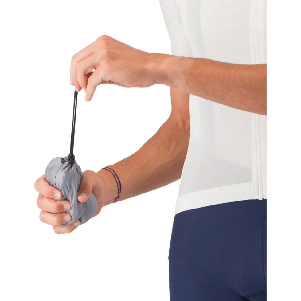 Castelli Aria Shell 2 Jas Heren - silver grey/dark grey 870