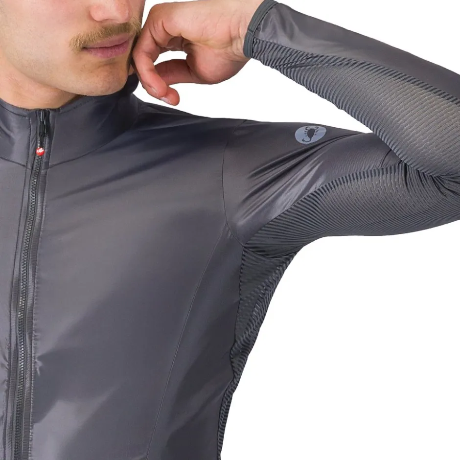 Windjacks < Castelli Aria he 2 Ja Heren - dark grey 030