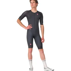 Trisuits|Trisuits < Castelli Core Tri Racebody Korte ouw Heren - zwart 010