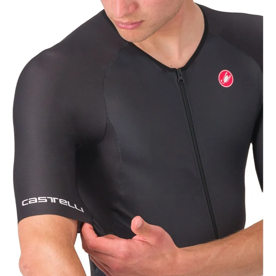 Trisuits|Trisuits < Castelli Core Tri Racebody Korte ouw Heren - zwart 010