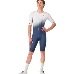 Trisuits|Trisuits < Castelli Core Tri Racebody Korte ouw Heren - begian bue/white 424