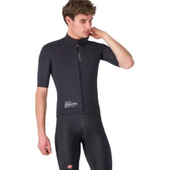 Castelli Do.Di.Ci. Jas met Korte Mouwen Heren - light black 085