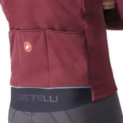 Racefietsjacks < Castelli Espresso Air Jas Heren - deep bordeaux 625