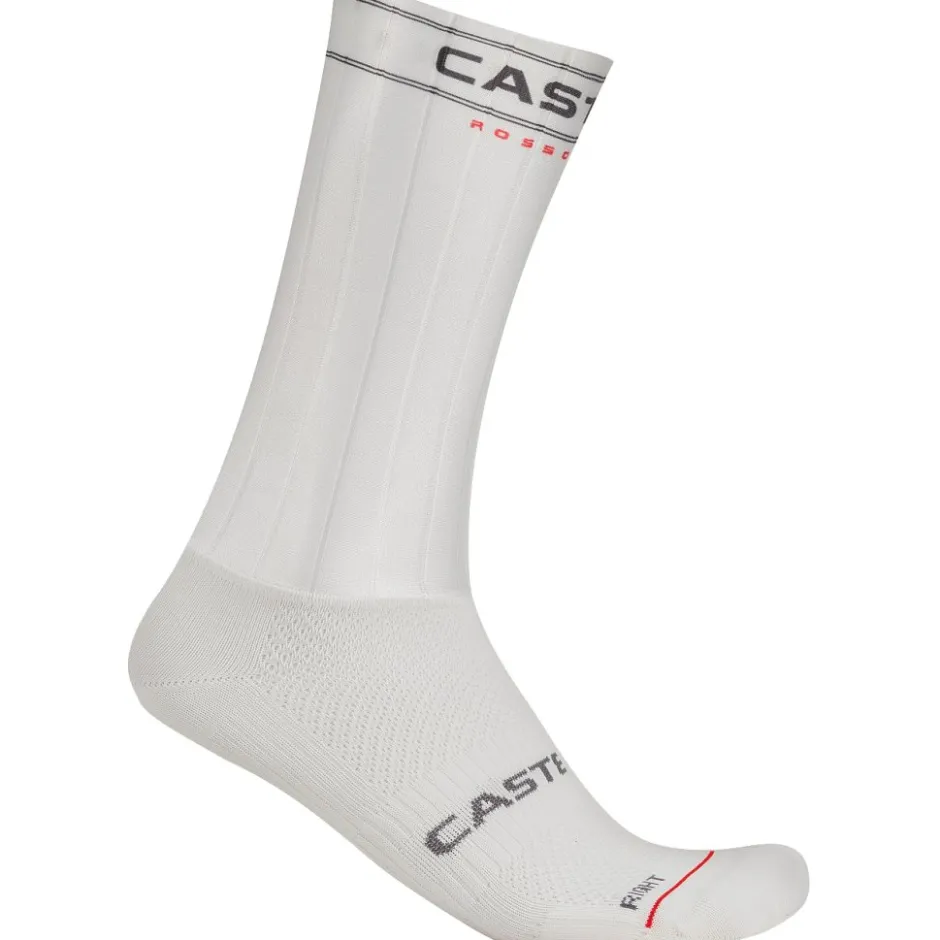 Fietssokken < Castelli Fast Feet 4 Sokken - white 001