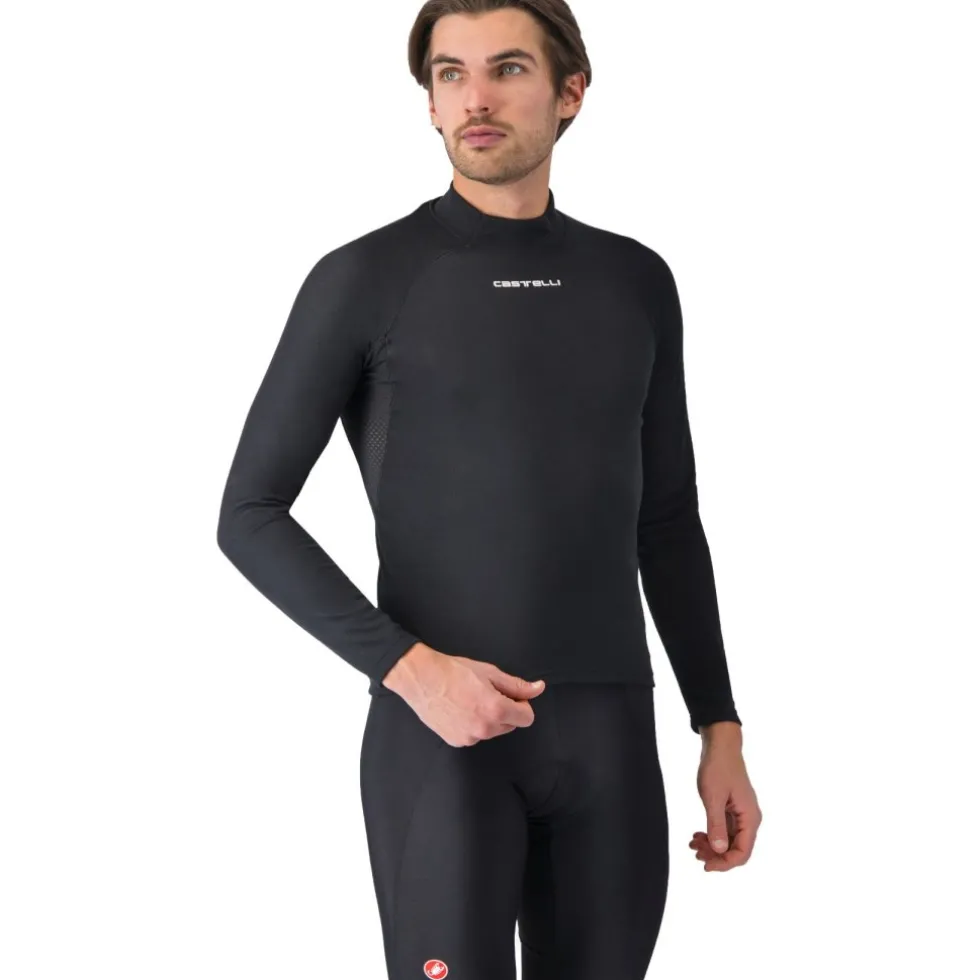 Castelli Flanders 2 Hemd met Lange Mouwen Heren - zwart 010