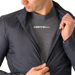 Castelli Fly Direct Jas Heren - light black/dark grey 085