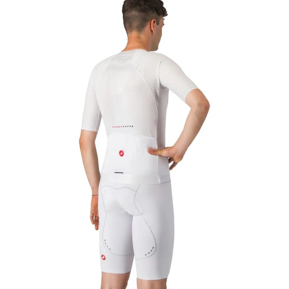 Castelli Free Aero Race S Fietsshort met Bretels Heren - wit 001