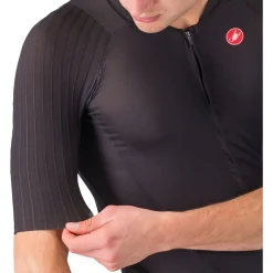 Castelli Free Sanremo 3 Racebody met Korte Mouwen Heren - zwart 010