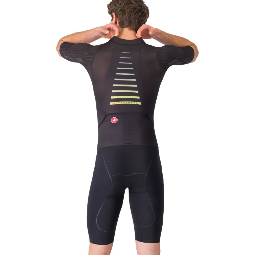 Castelli Free Sanremo 3 Racebody met Korte Mouwen Heren - zwart 010