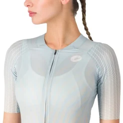 Castelli Free Sanremo 3 Racebody met Korte Mouwen Dames - winter sky/silver moon-smoky grey 486