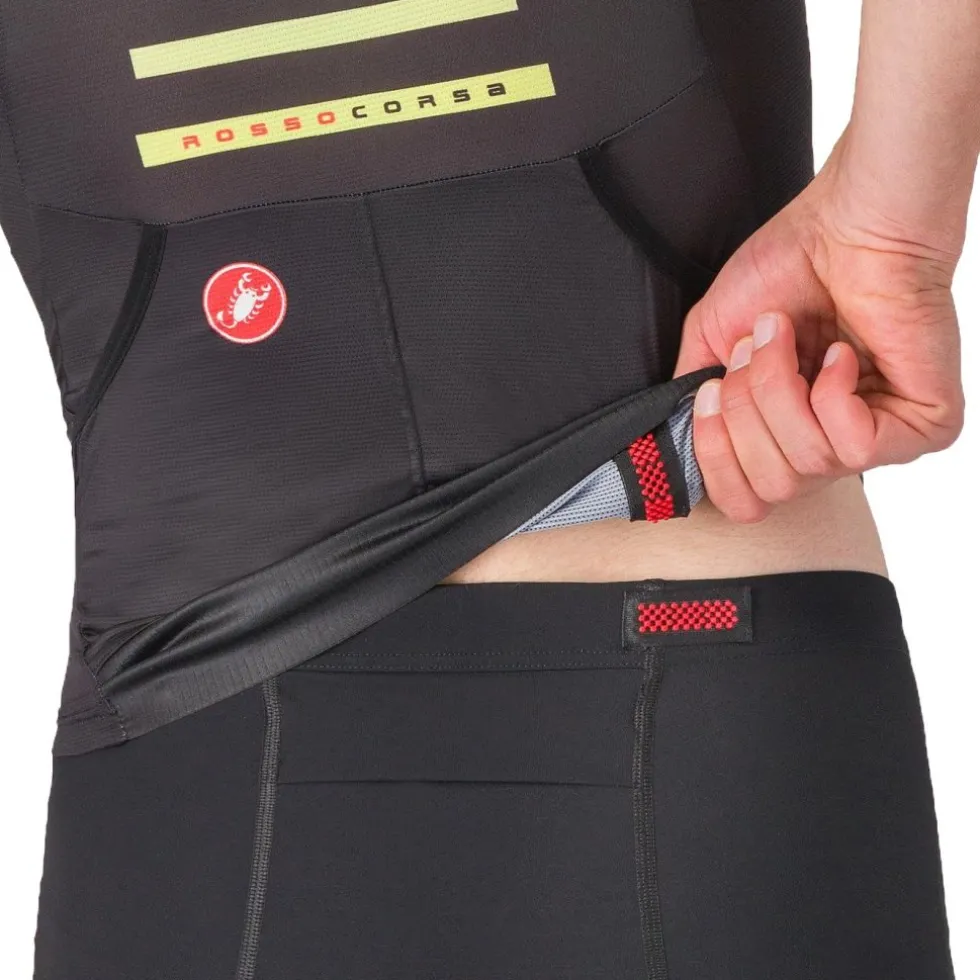 Castelli Free Speed 3 Race Fietsshirt met Korte Mouwen Heren - zwart 010