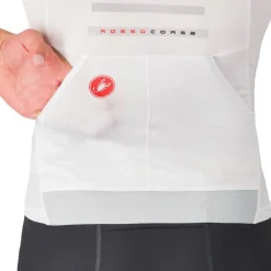 Castelli Free Speed 3 Race Fietsshirt met Korte Mouwen Heren - white/silver grey 101