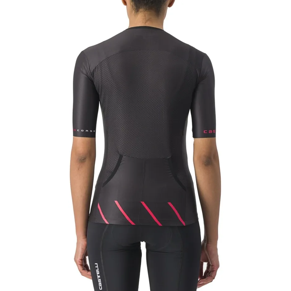 T-Shirts & Tops < Castelli Free Speed 2 Race Fietsshirt met Korte Mouwen Dames - back/hibiscus 181