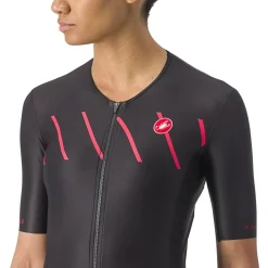 T-Shirts & Tops < Castelli Free Speed 2 Race Fietsshirt met Korte Mouwen Dames - back/hibiscus 181