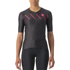 T-Shirts & Tops < Castelli Free Speed 2 Race Fietsshirt met Korte Mouwen Dames - back/hibiscus 181