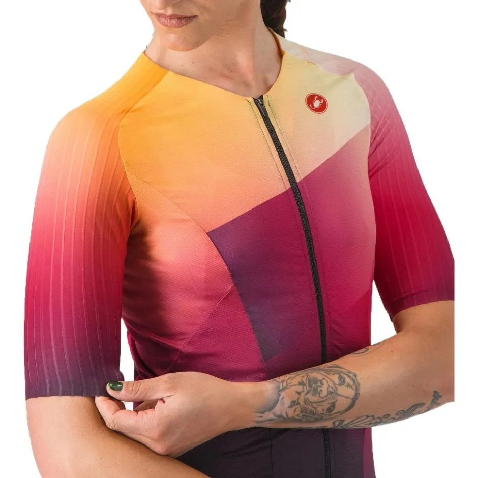 T-Shirts & Tops < Castelli Free peed 3 Race Fiethirt et Korte ouwen Dae - dark night hade/vivid orange 513