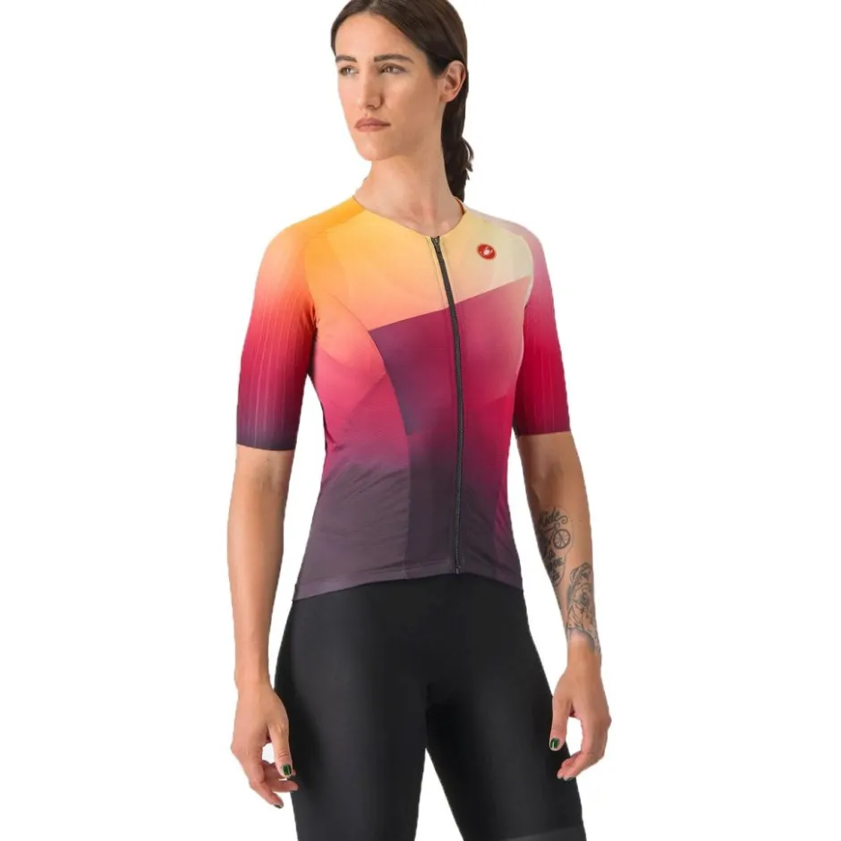 T-Shirts & Tops < Castelli Free peed 3 Race Fiethirt et Korte ouwen Dae - dark night hade/vivid orange 513
