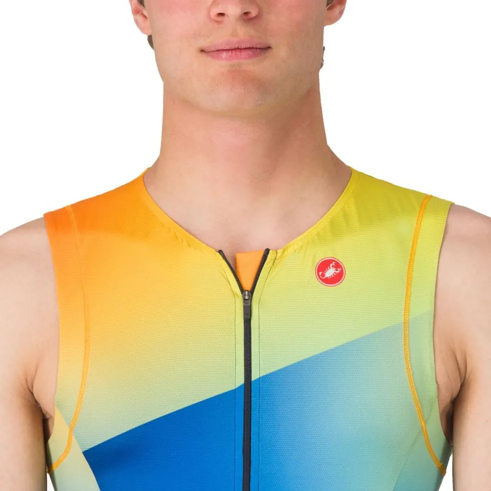 Castelli Free Speed 3 Shirt zonder Mouwen Heren - belgian blue/multicolor vivid 424