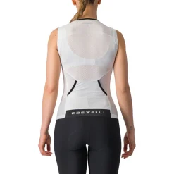 T-Shirts & Tops < Castelli Free 2 Tri Shirt zonder Mouwen Dames - wit/zwart 001