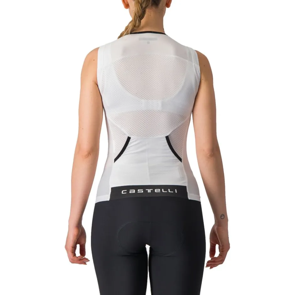 T-Shirts & Tops < Castelli Free 2 Tri Shirt zonder Mouwen Dames - wit/zwart 001