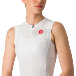 T-Shirts & Tops < Castelli Free 2 Tri Shirt zonder Mouwen Dames - wit/zwart 001