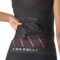 Castelli Free 2 Tri Tank Dames - black/hibiscus 181