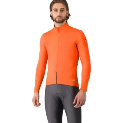 Racefietsjacks < Castelli Perfetto Air Jas Heren - brilliant orange 034