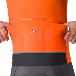 Vesten < Castelli Perfetto Air Vet Heren - briiant orange 034