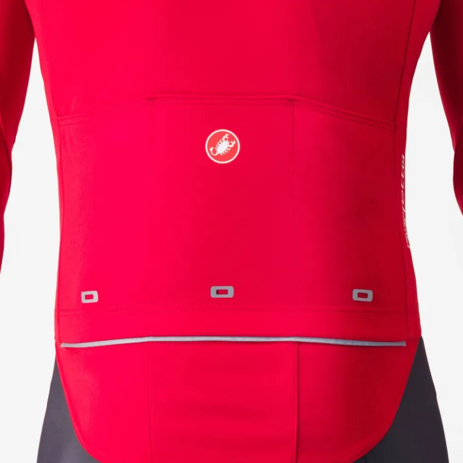 Racefietsjacks < Castelli Perfetto RoS 3 Jas Heren - rich red/black reflex 645