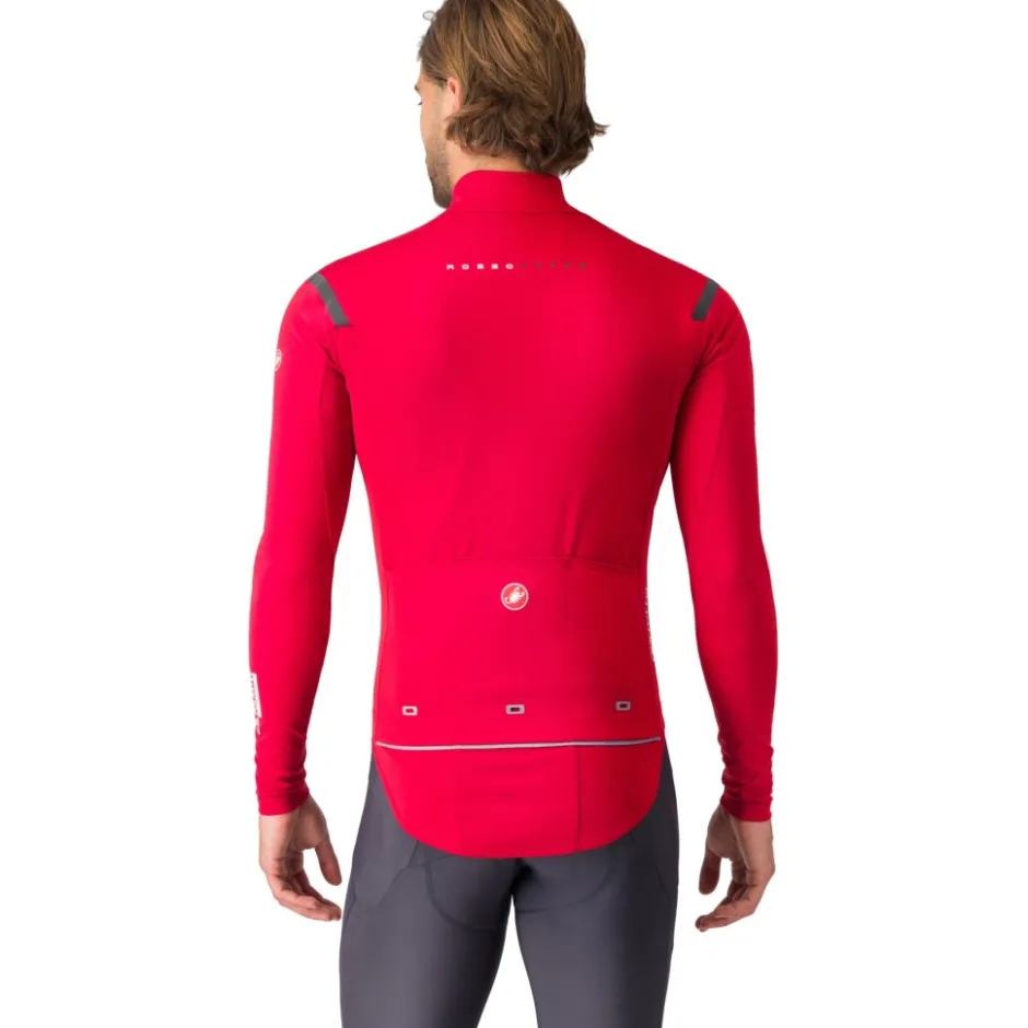 Racefietsjacks < Castelli Perfetto RoS 3 Jas Heren - rich red/black reflex 645