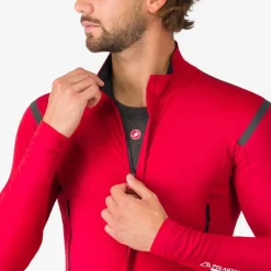 Racefietsjacks < Castelli Perfetto RoS 3 Jas Heren - rich red/black reflex 645