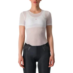 Castelli Pro Mesh Hemd met Korte Mouwen Dames - wit 001