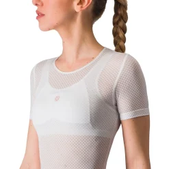 Castelli Pro Mesh Hemd met Korte Mouwen Dames - wit 001