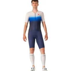Trisuits|Trisuits < Castelli PR 2 Speed Racebody Heren - belgian blue/white-azzurro ita 424