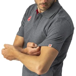 Castelli Race Day Poloshirt Heren - melange grey 006