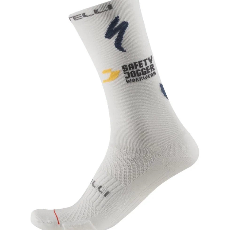 Castelli Rosso Corsa Pro 18 Sokken Team Soudal Quick-Step - white 001