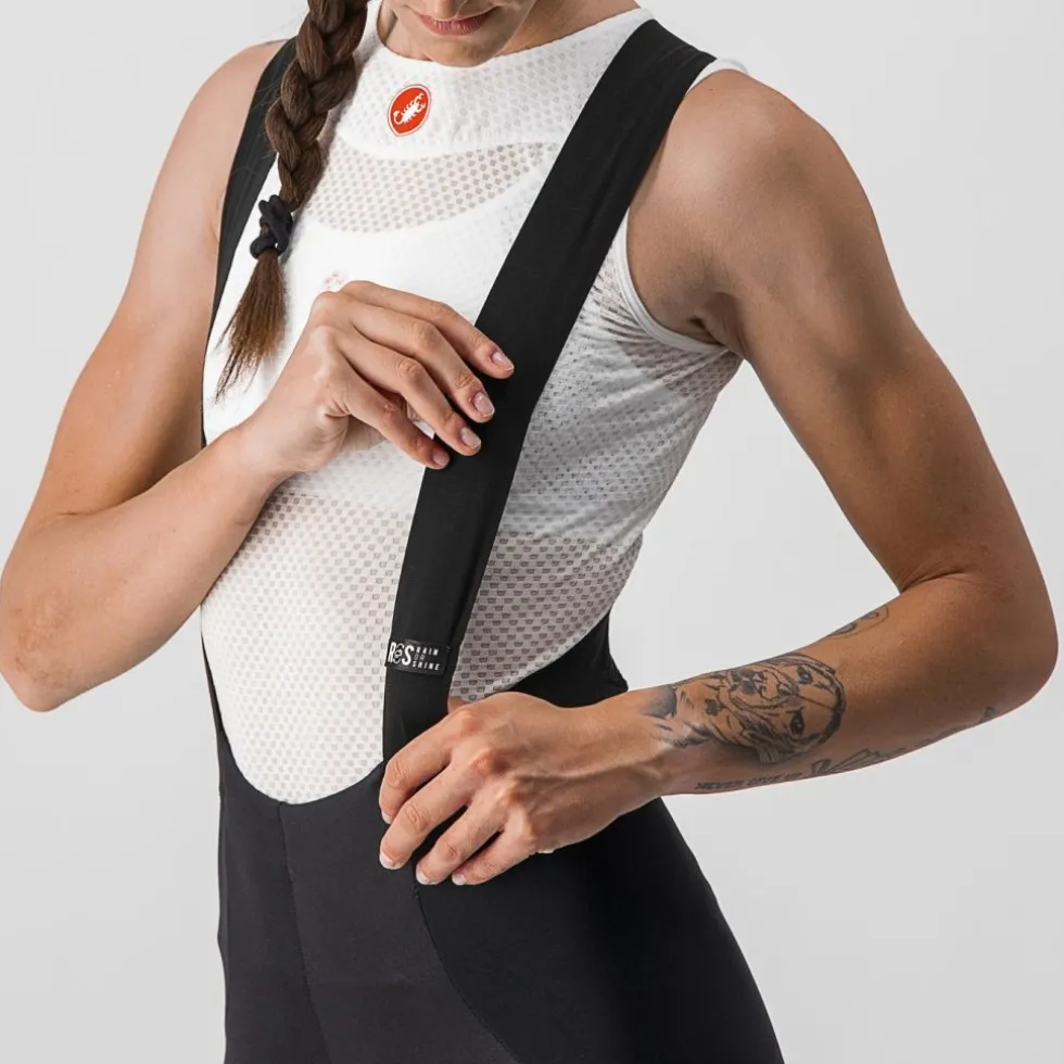 Castelli Sorpasso RoS Dames Fietsbroek met Bretels - black/reflex 710
