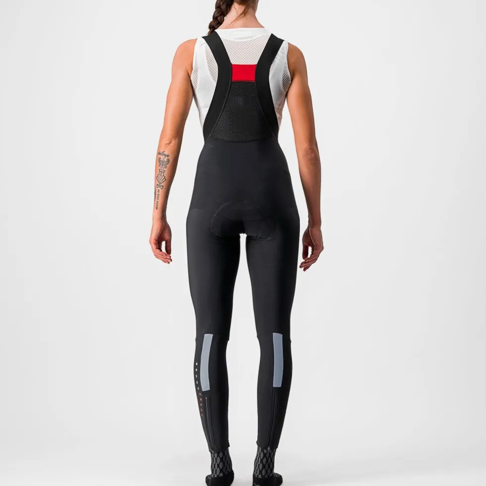 Castelli Sorpasso RoS Dames Fietsbroek met Bretels - black/reflex 710