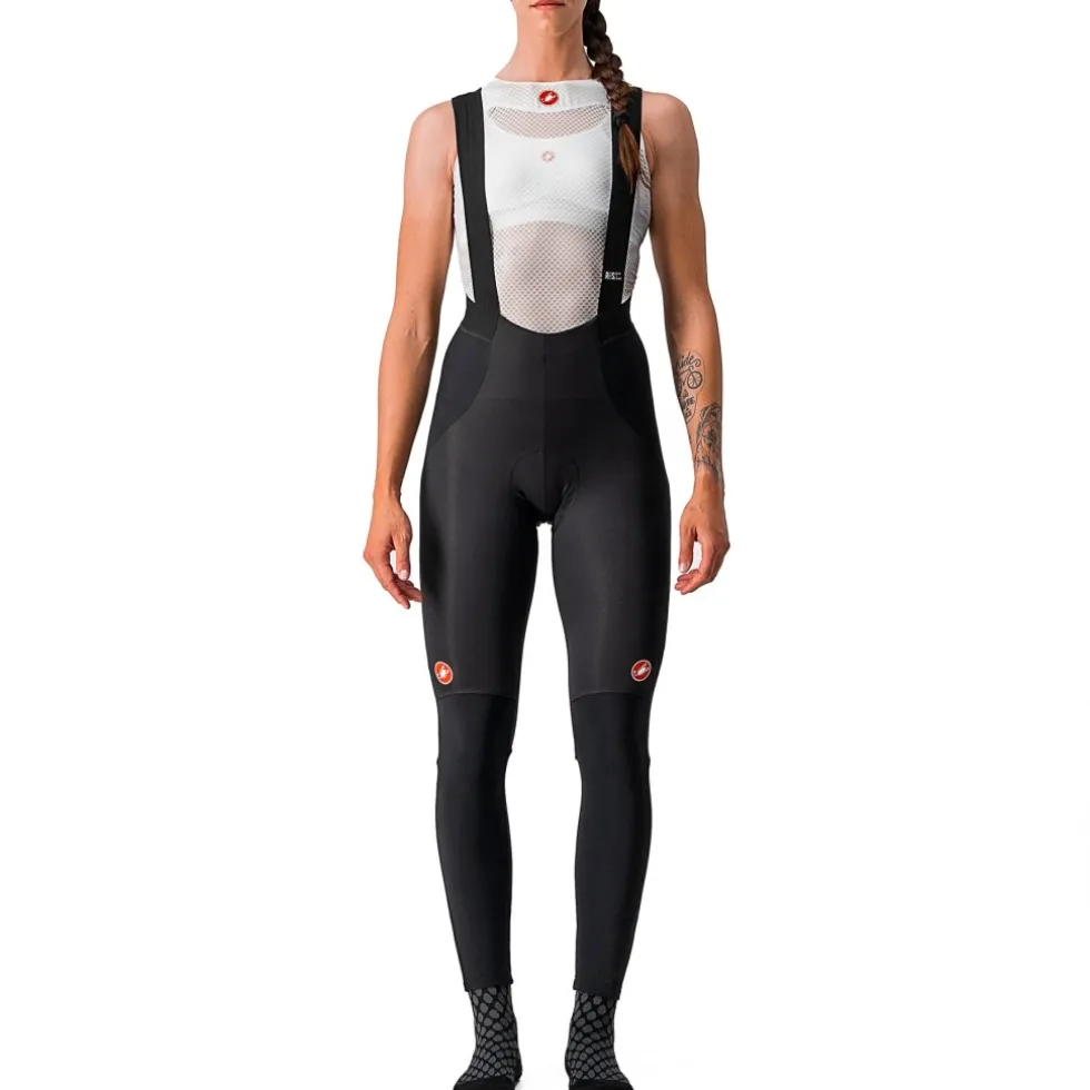 Castelli Sorpasso RoS Dames Fietsbroek met Bretels - black/reflex 710