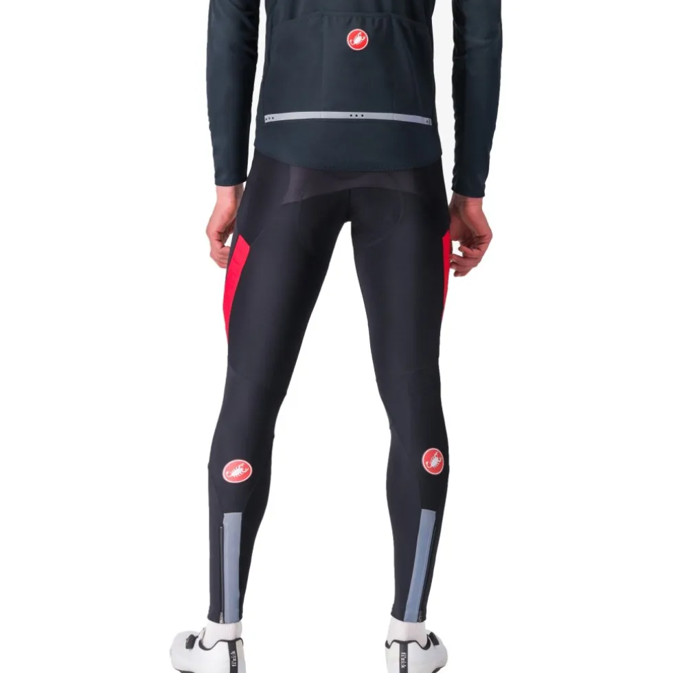 Castelli Sorpasso RoS Fietsbroek met Bretels Heren - zwart rood 023
