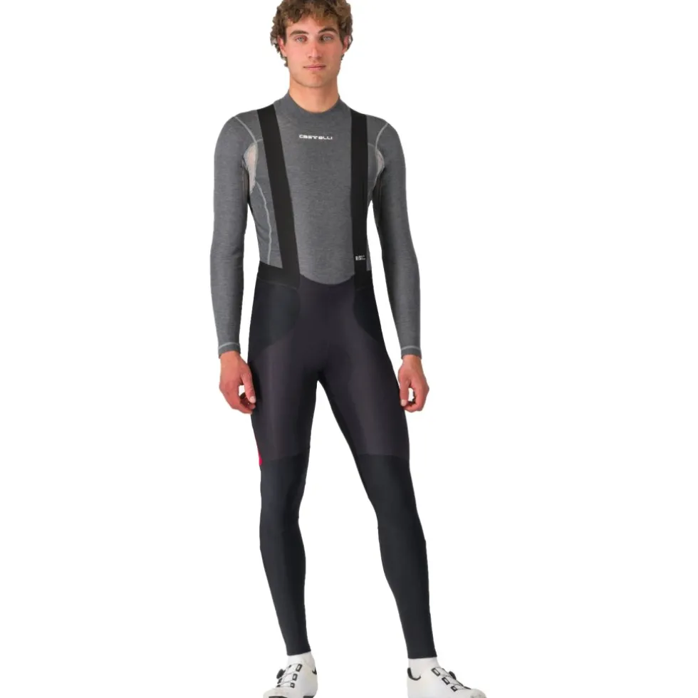 Castelli Sorpasso RoS Fietsbroek met Bretels Heren - zwart rood 023