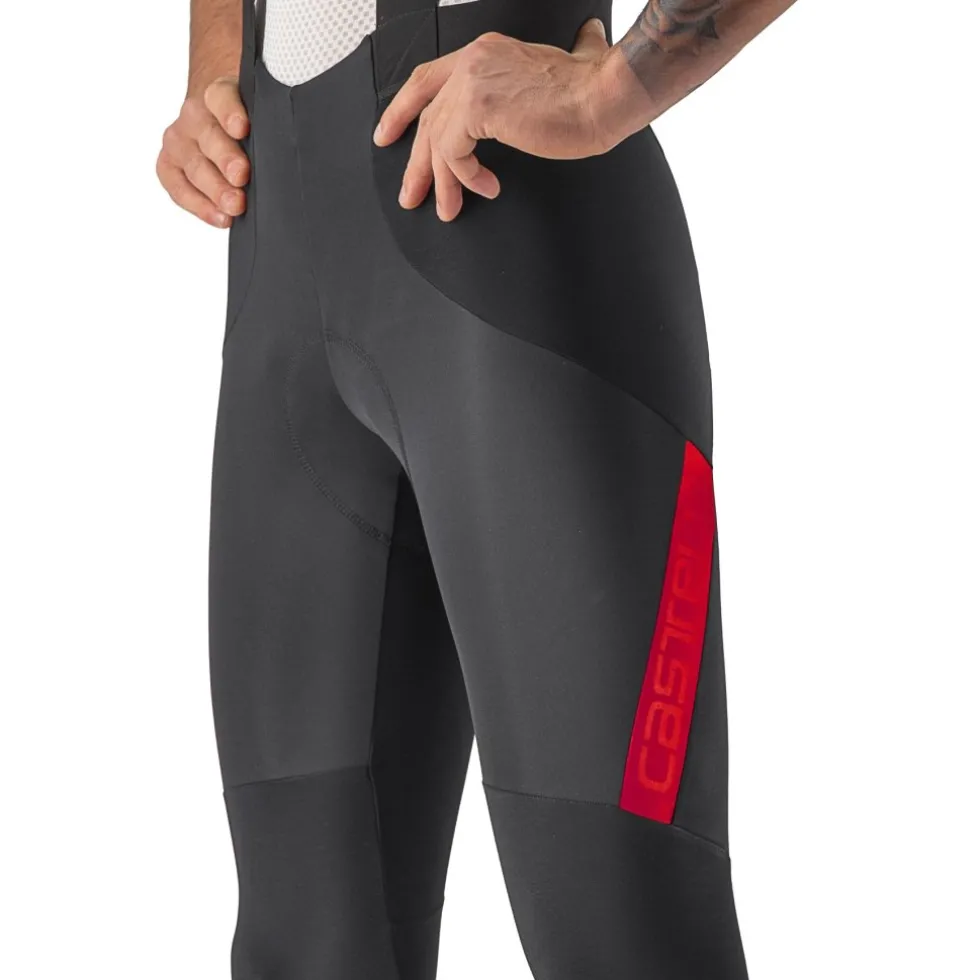 Castelli Sorpasso RoS Fietsbroek met Bretels Heren - zwart rood 023