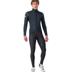 Castelli Sorpasso RoS Fietsbroek met Bretels Heren - zwart rood 023