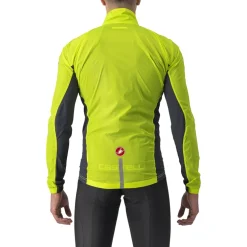 Castelli Squadra Stretch Jas Heren - electric lime/dark grey 383