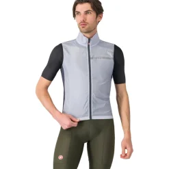 Castelli Squadra Stretch Vest Heren - silver grey/dark grey