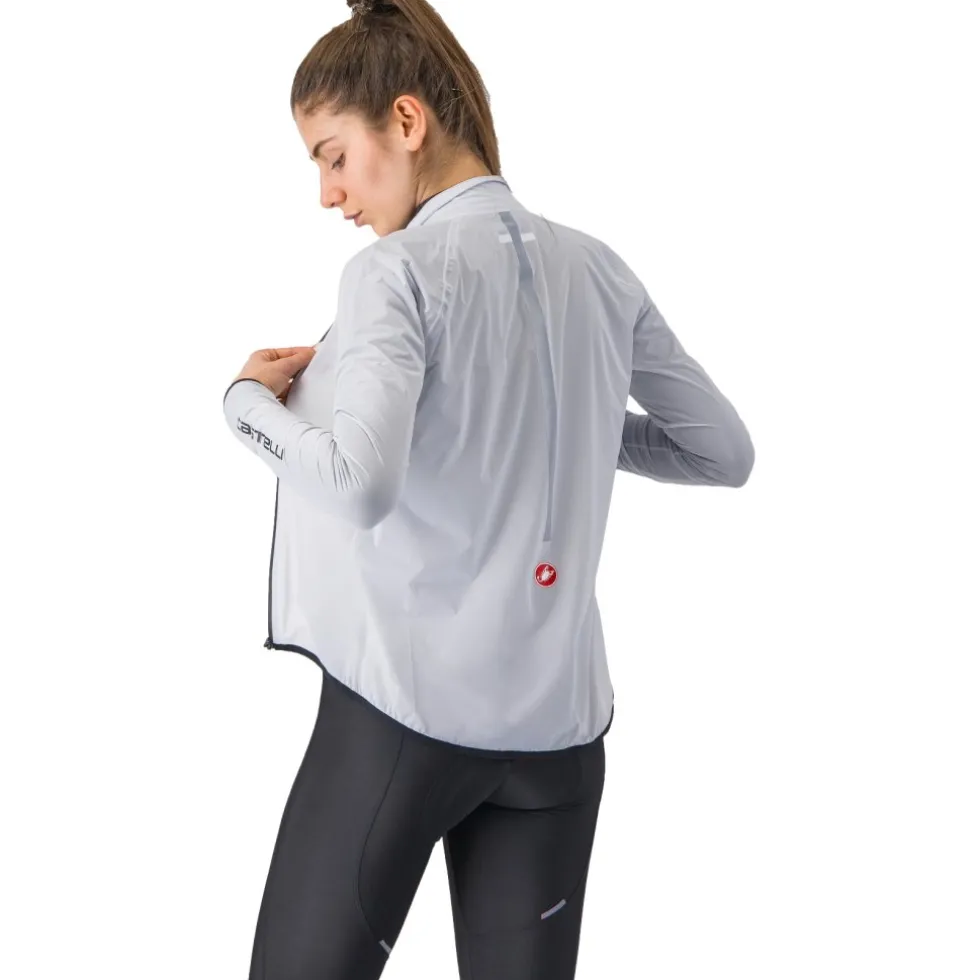 Castelli Squall Shell Jas Dames - silver grey/black 870