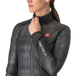 Castelli Squall Shell Jas Dames - light black/silver grey 085